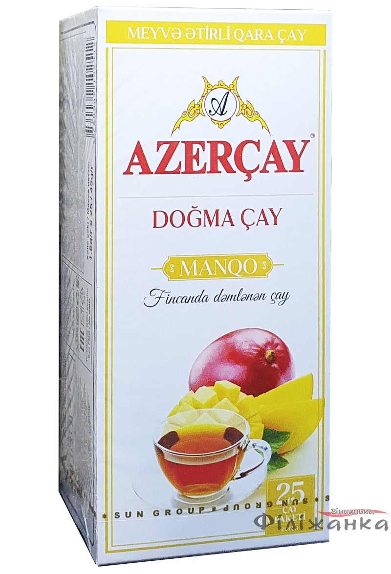 AZERCAY Mango Flavored Black Tea - 25 Tea Bags - Image 1